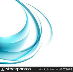 Abstract vector background, blue waved lines for brochure, website, flyer design. illustration eps10