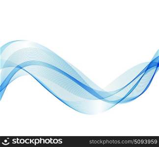 Abstract vector background, blue wavy. Abstract vector background, blue waved lines for brochure, website, flyer design. Transparent water wave. Science or technology design