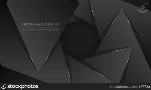 Abstract Vector Background. circular black triangle shape