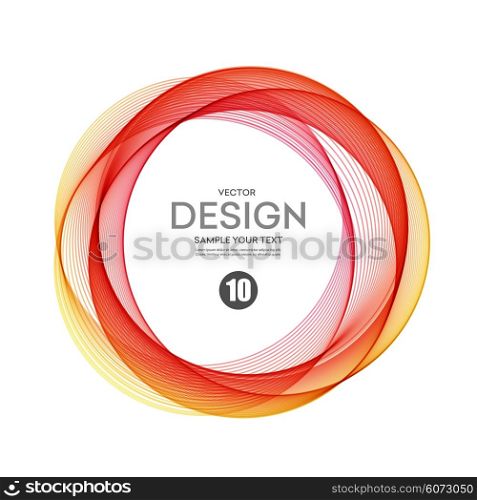 Abstract vector background, color transparent ring illustration eps10