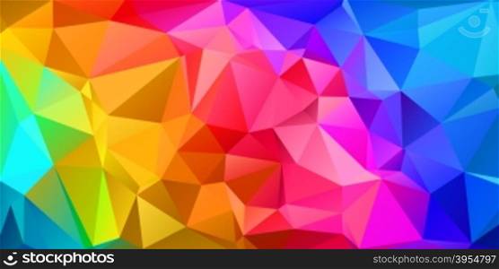 Abstract vector background. Colorful triangular abstract background. EPS 10 Vector illustration.