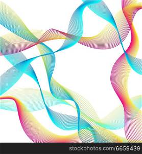 Abstract vector background for design, abstract vector waves.