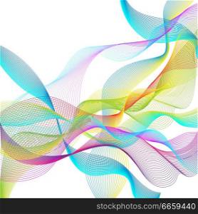 Abstract vector background for design, abstract vector waves.