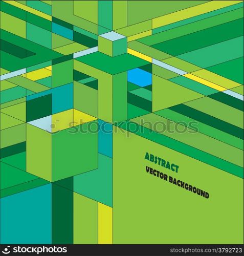 Abstract vector background for design in green tones