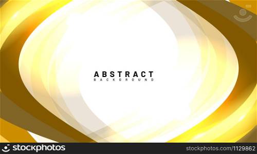 abstract vector background. golden waves overlap with light. design technology