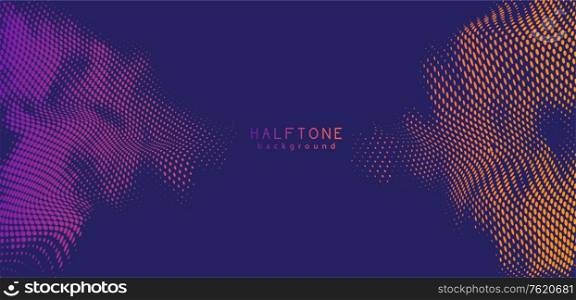 Abstract vector background. Halftone gradient gradation. Vibrant flowing texture. Smoke effect. Retro design. 80s, 90s style color. Abstract vector background. Halftone gradient gradation. Vibrant flowing texture. Smoke effect. Retro design.