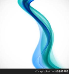 Abstract vector background in green water color. Flyer brochure design