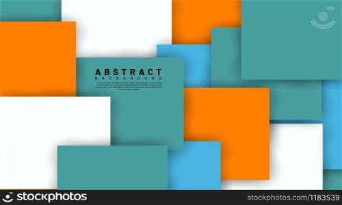 abstract vector background. overlapping full-color square design. New texture for your design.