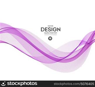 Abstract vector background, purple waved lines for brochure, website, flyer design. Transparent wave. Science or technology design
