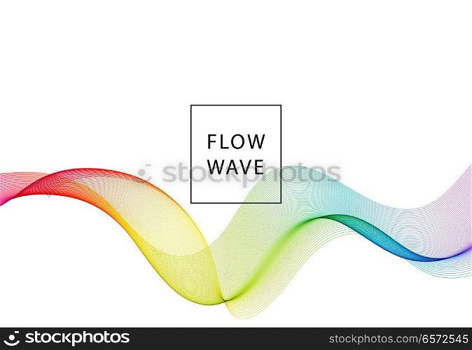 Abstract vector background, spectrum waved lines for brochure, website, flyer design. Flow lines illustration eps10. Abstract vector background, spectrum wave