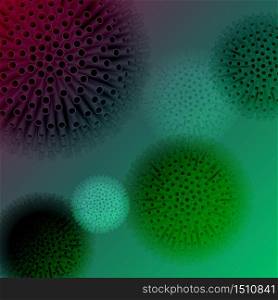 Abstract vector background. Viruses, bacteria Vector illustration. Abstract vector background. Viruses, bacteria.