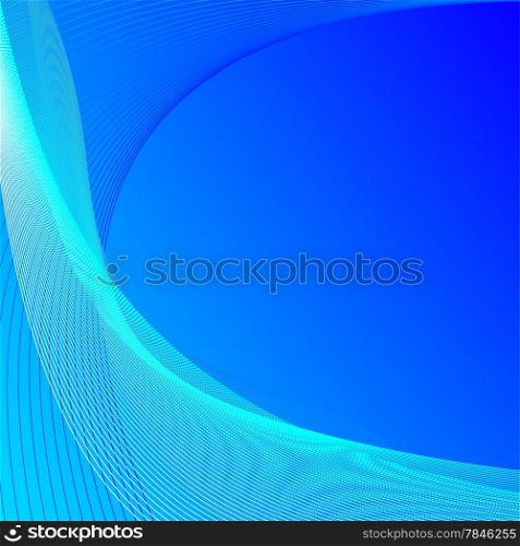 Abstract vector background with blue blended lines