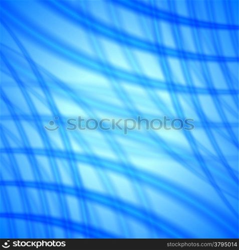 Abstract vector background with crossed soft blue lines