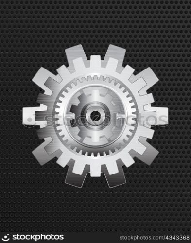 abstract vector background with gears. Eps10