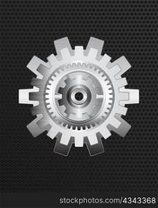 abstract vector background with gears. Eps10