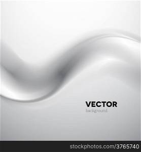 Abstract vector background with gray smoke wave