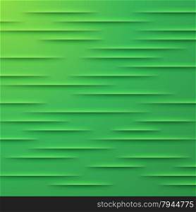 Abstract vector background with green cut paper layers