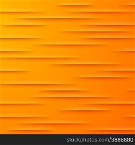 Abstract vector background with orange cut paper layers