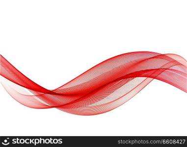 Abstract vector background with orange smooth color wave. Color wavy lines. Abstract vector background with orange smooth color wave.