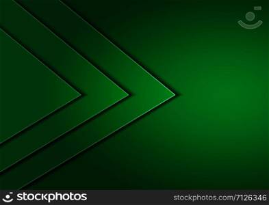 Abstract vector background with overlapping planes in green tones for business design, book covers, brochures and cover pages, printed publications.