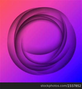 Abstract vector background with purple and blue vibrant colors and shadow ornament