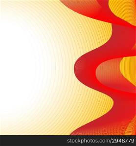 Abstract vector background with red blended lines