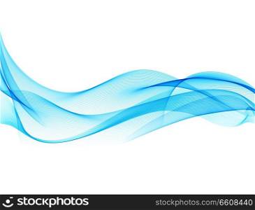 Abstract vector background with smooth color wave. Smoke wavy lines. Abstract vector background with smooth color wave