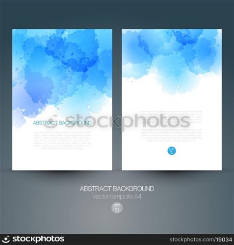 Abstract vector background with watercolor splash. EPS 10. Abstract vector background