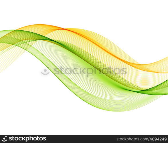 Abstract vector background with yellow green smooth color wave.. Abstract vector background with yellow and green smooth color wave.