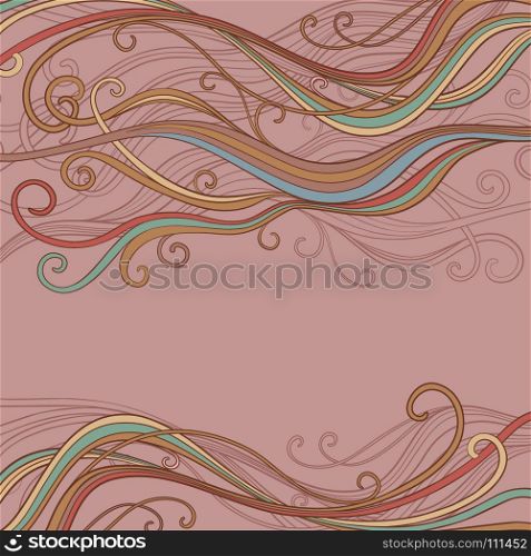 abstract vector backgroung. abstract vector wave pattern on color background
