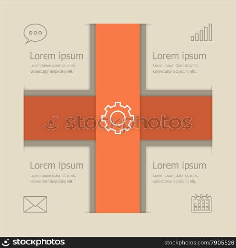 Abstract vector banners infographic design, stock vector