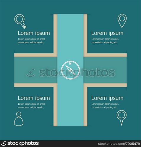 Abstract vector banners infographic template, stock vector