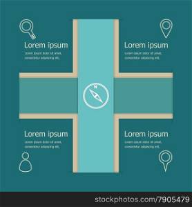 Abstract vector banners infographic template, stock vector