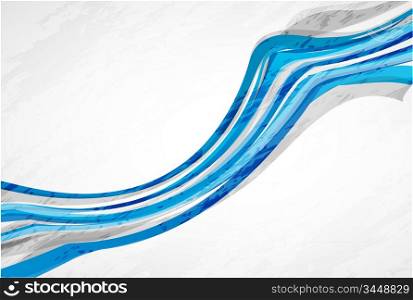 Abstract vector blue lines