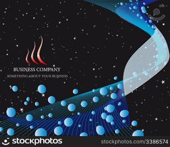 Abstract vector business background on sea theme