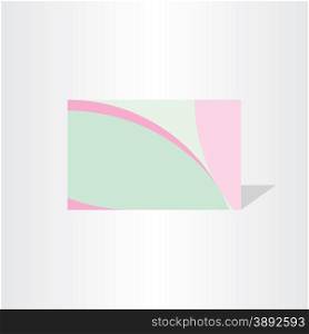 abstract vector business card design template