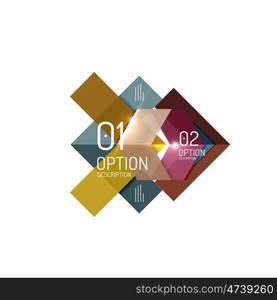 Abstract vector business geometric infographics for workflow layout, diagram, number options or web design