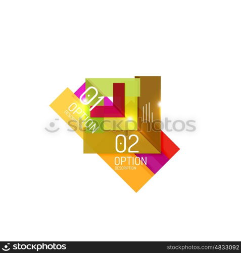 Abstract vector business geometric infographics for workflow layout, diagram, number options or web design