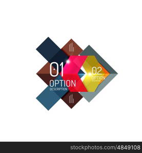 Abstract vector business geometric infographics for workflow layout, diagram, number options or web design