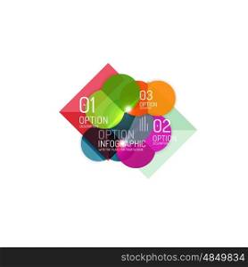 Abstract vector business geometric infographics for workflow layout, diagram, number options or web design