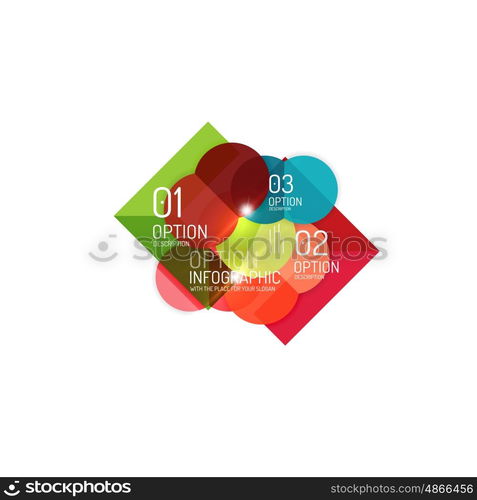 Abstract vector business geometric infographics for workflow layout, diagram, number options or web design