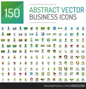 Abstract vector business logo mega collection, universal set