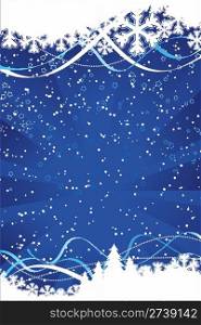 Abstract Vector Christmas Background