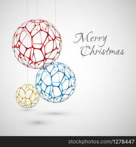 Abstract Vector christmas decorations - christmas card