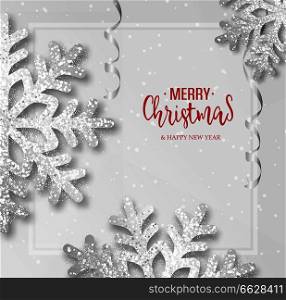 Abstract vector Christmas greeting card