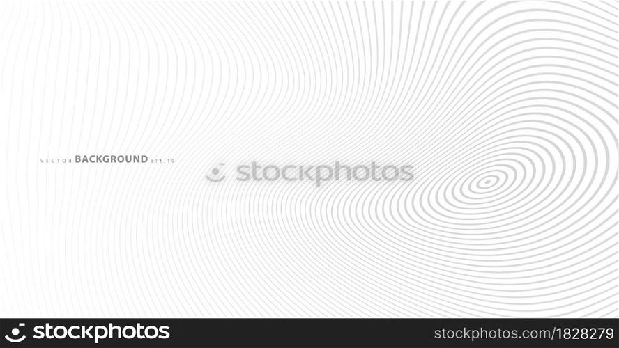 Abstract vector circle halftone black background. Gradient retro line pattern design. Monochrome graphic. Circle for sound wave. vector illustration