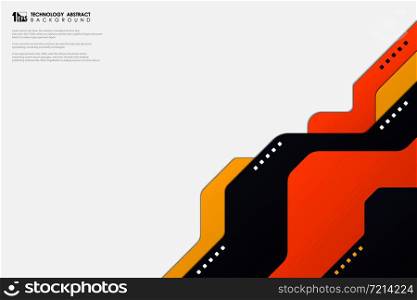 Abstract vector colors technology template design on white background. You can use for ad, poster, artwork, template design, presentation, ad design. illustration vector eps10