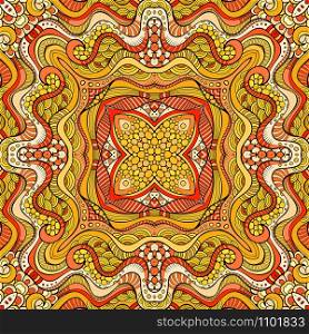 Abstract vector decorative ethnic colorful seamless pattern. Abstract vector decorative ethnic floral seamless pattern