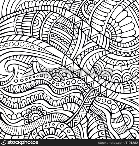 Abstract vector decorative tribal ethnic contour background. Abstract vector tribal ethnic background