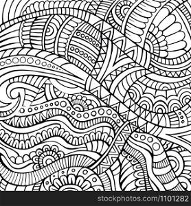 Abstract vector decorative tribal ethnic contour background. Abstract vector tribal ethnic background
